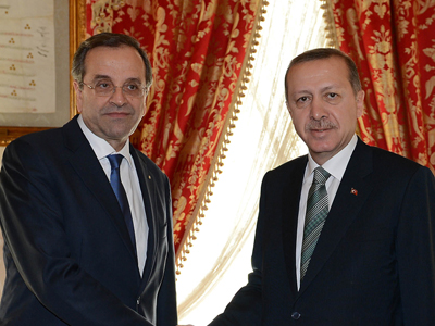 Αύριο η συνάντηση Σαμαρά – Ερντογάν στην Ουαλία